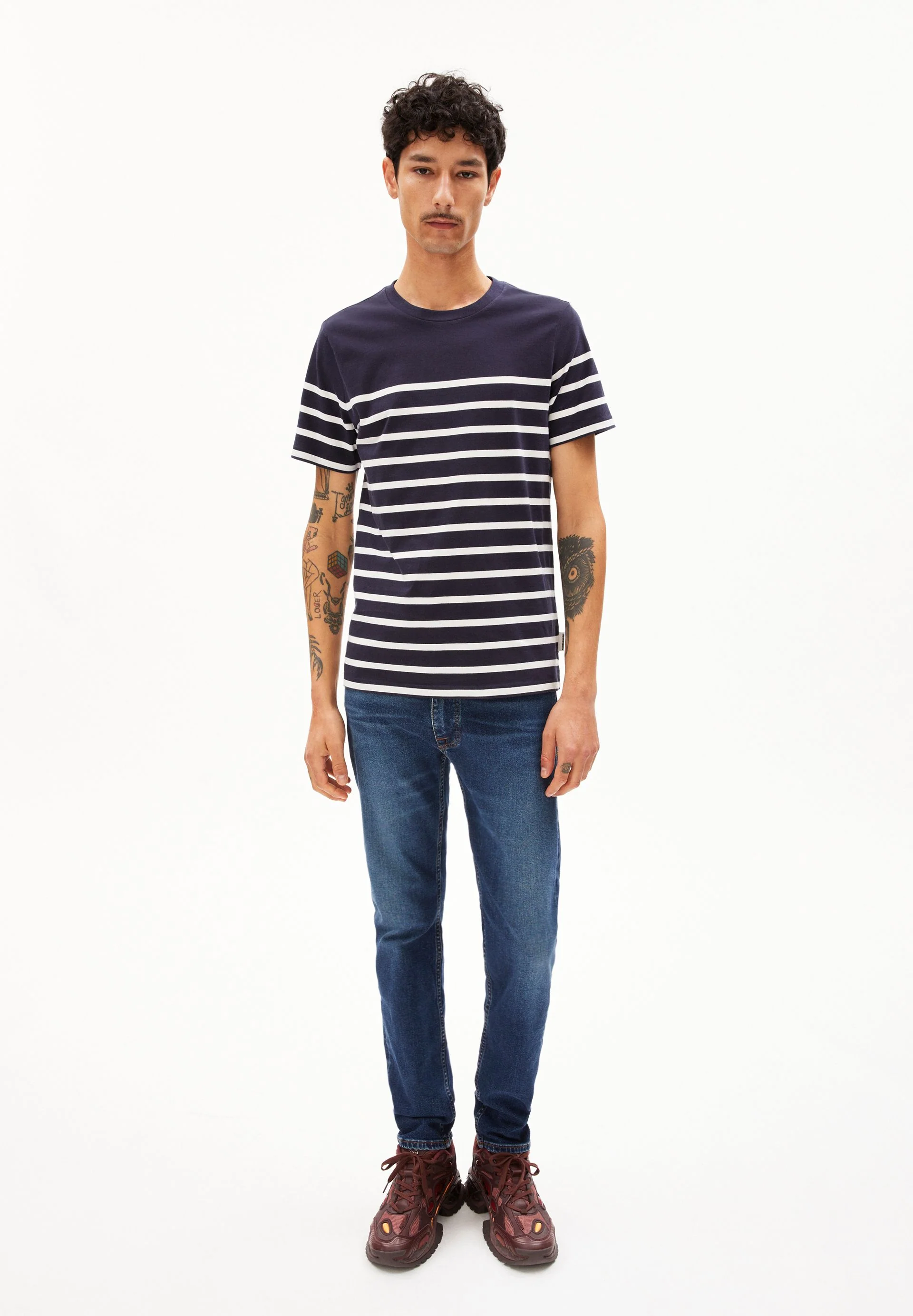 AADROS STRIPES | night sky-oatmilk - Image 5