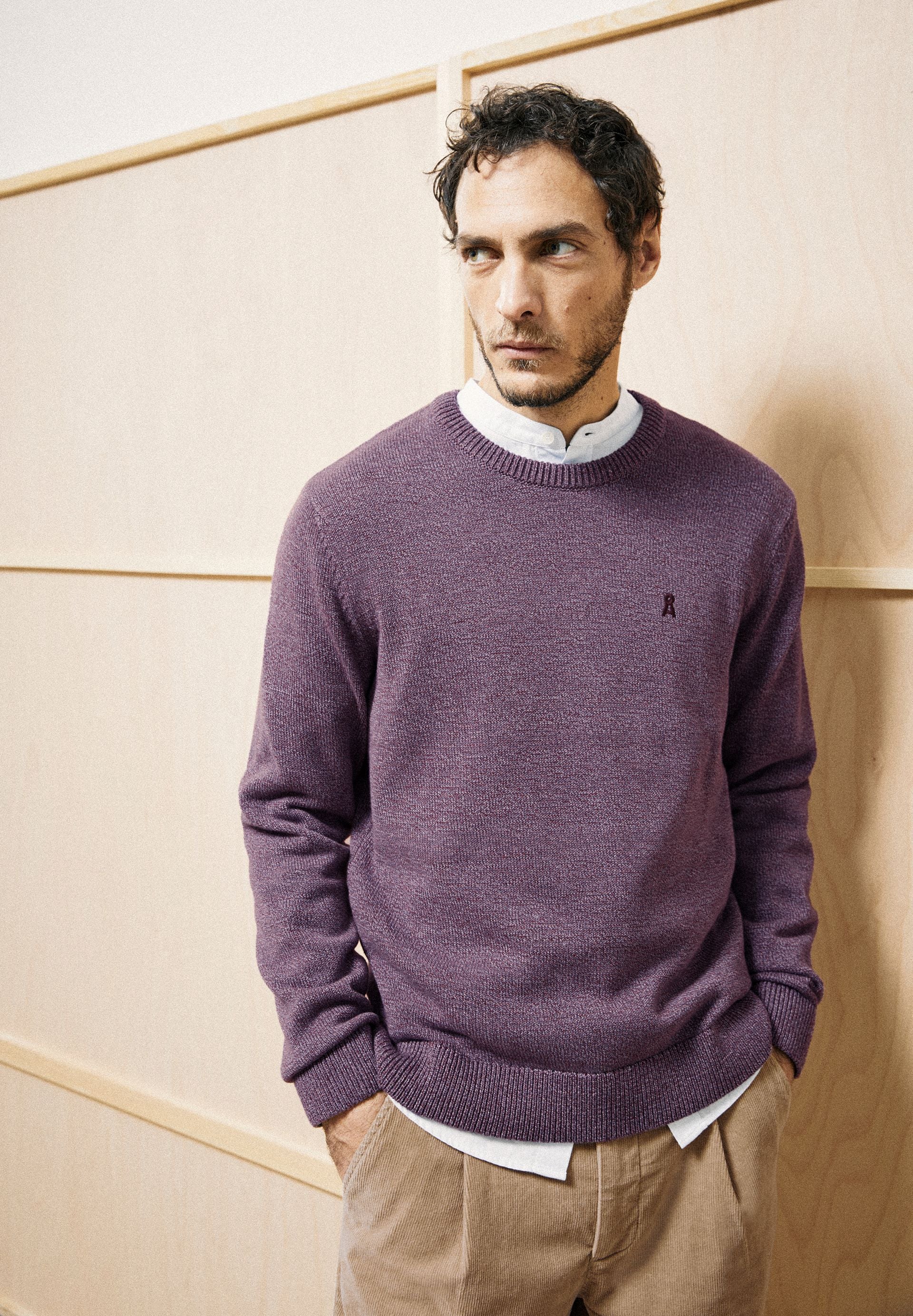 ALVAARIO STRICKPULLOVER | velvet red-moonlit lilac-dusty moon - Image 4