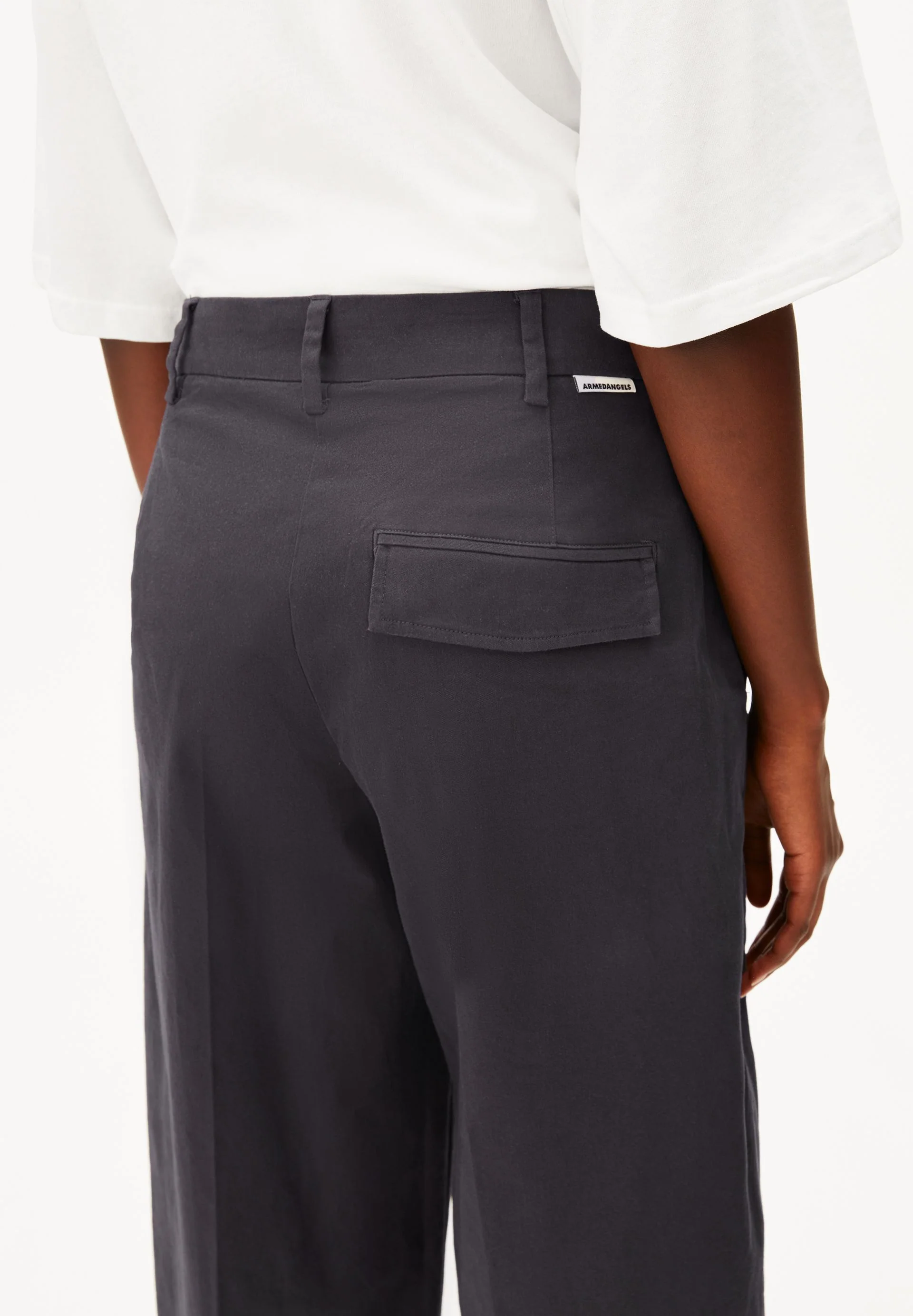 BARREL LEG TWILLHOSE | dark steel - Image 3