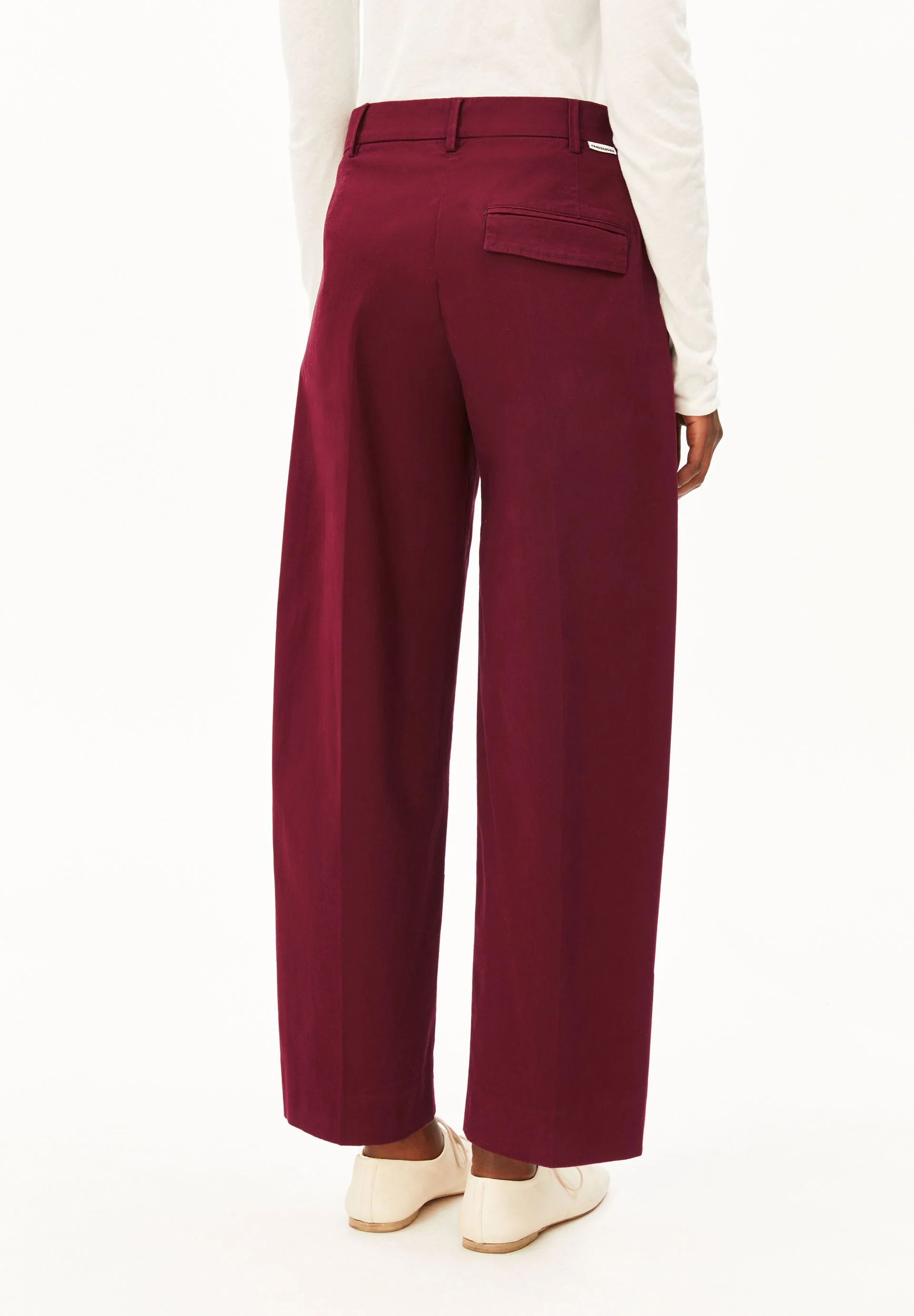 BARREL LEG TWILLHOSE | velvet red - Image 2