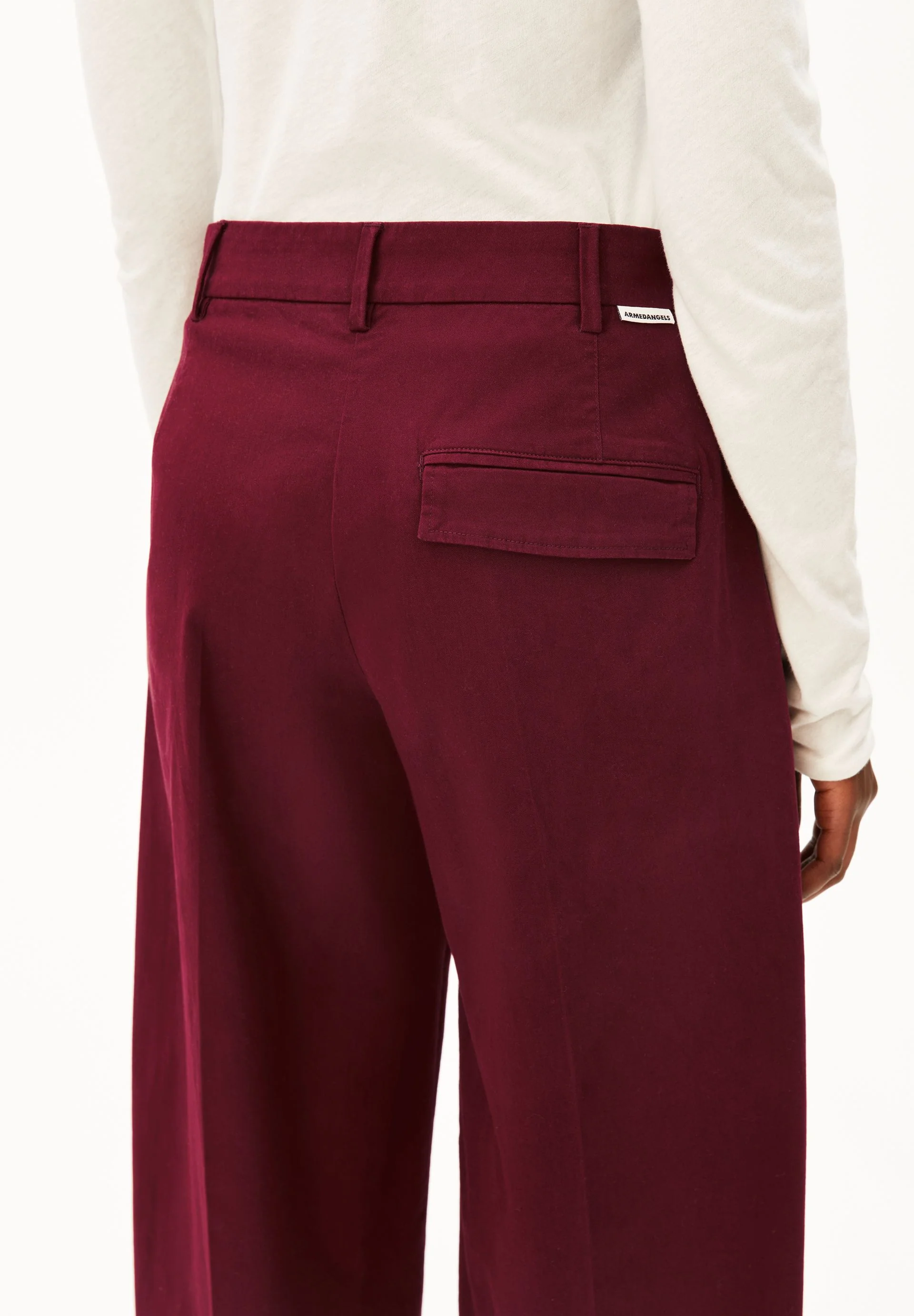 BARREL LEG TWILLHOSE | velvet red - Image 3