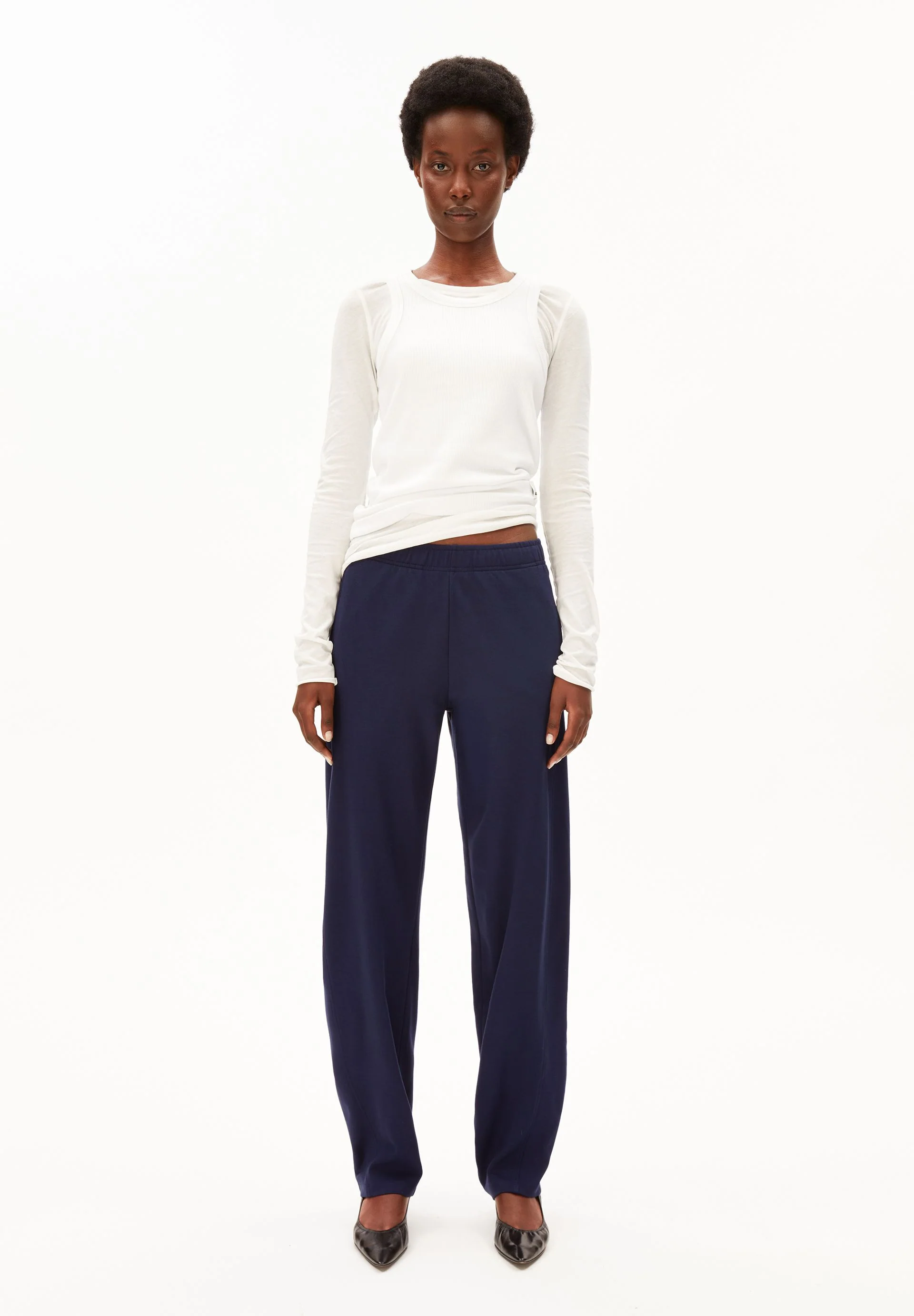 BASIC BARREL JERSEYHOSE | tinted navy - Image 5