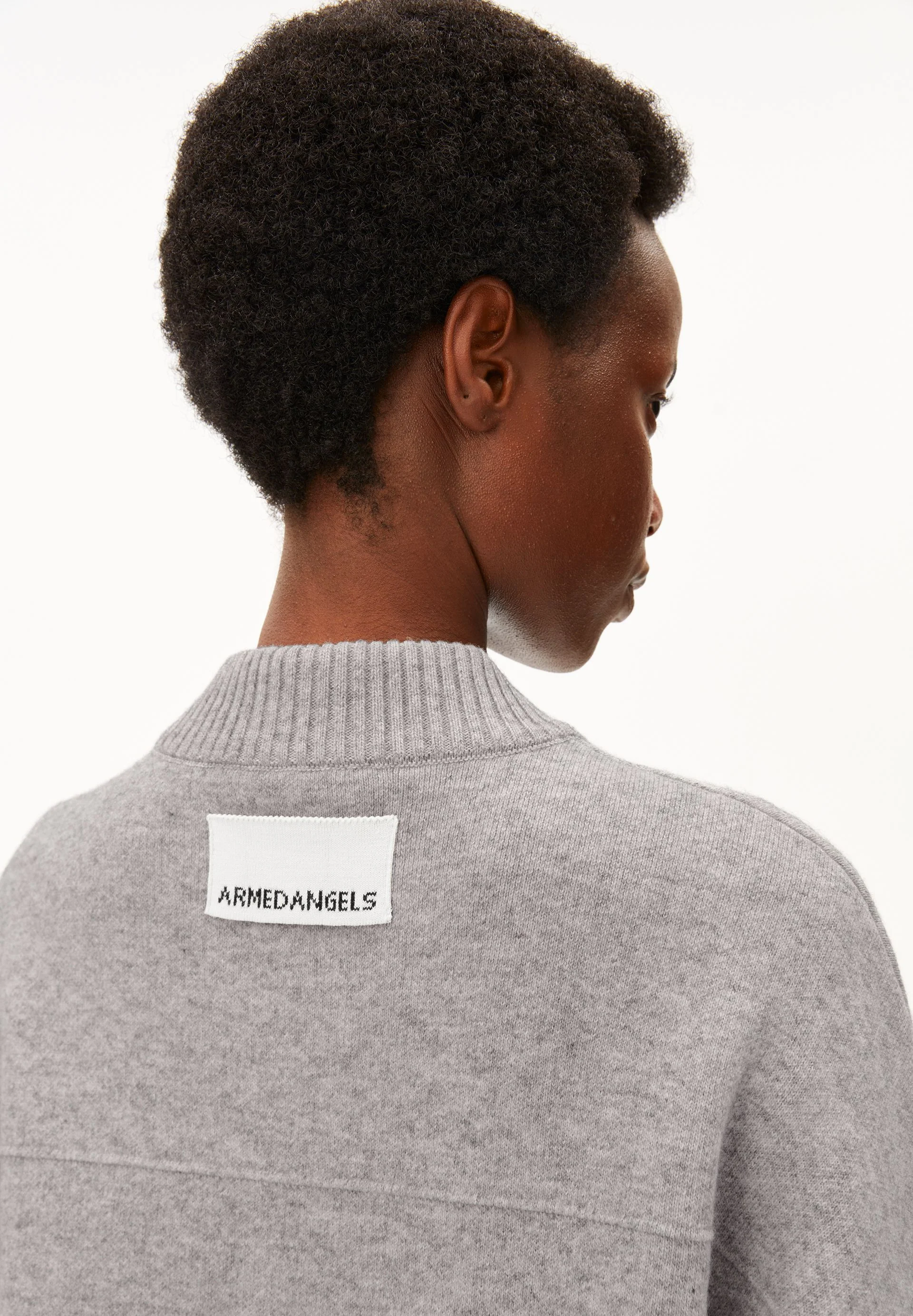 BAUMWOLL-WOLL BOMBERJACKE | dark honey melange - Image 6