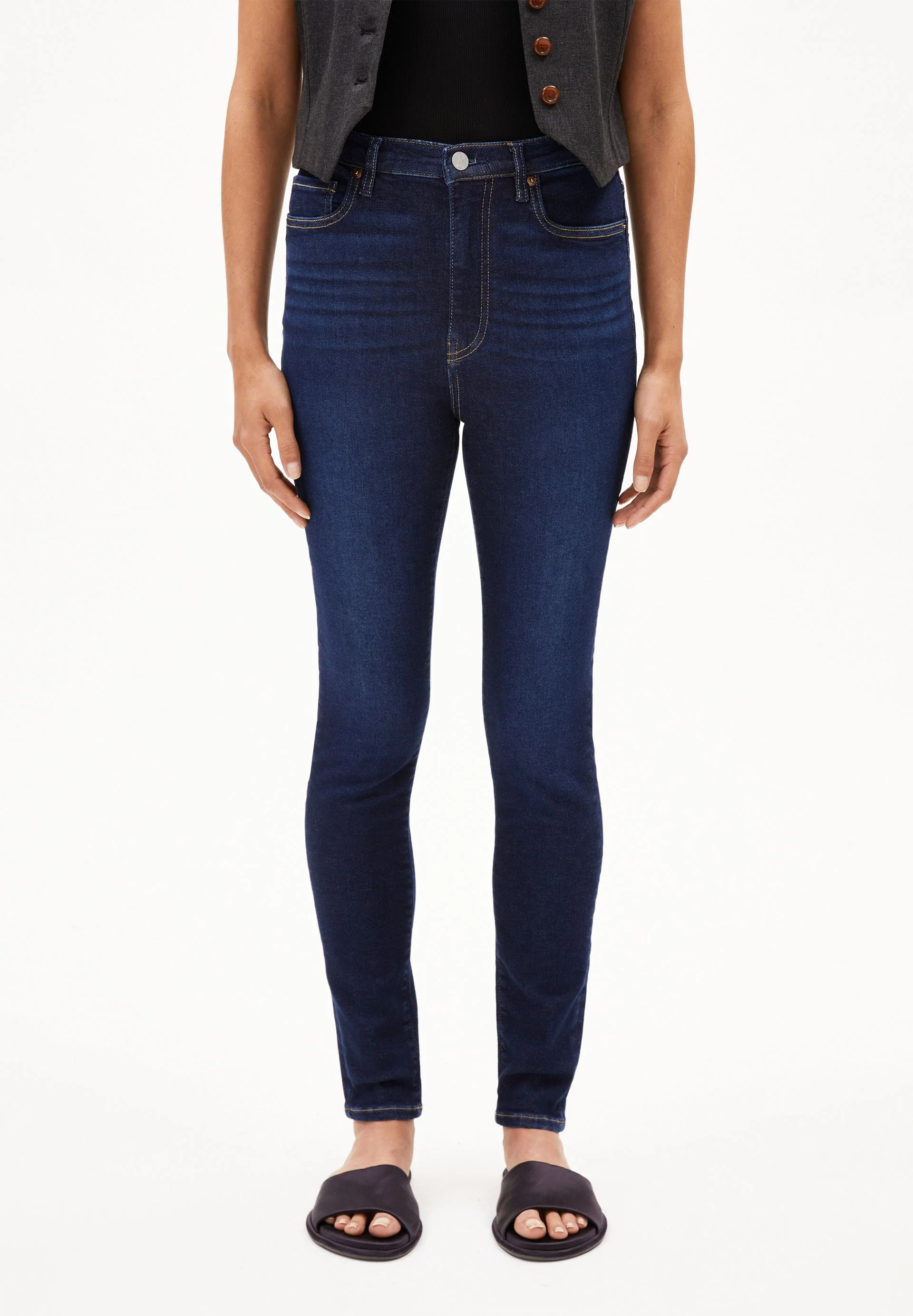 INGAA HIGH WAIST SKINNY JEANS | demure