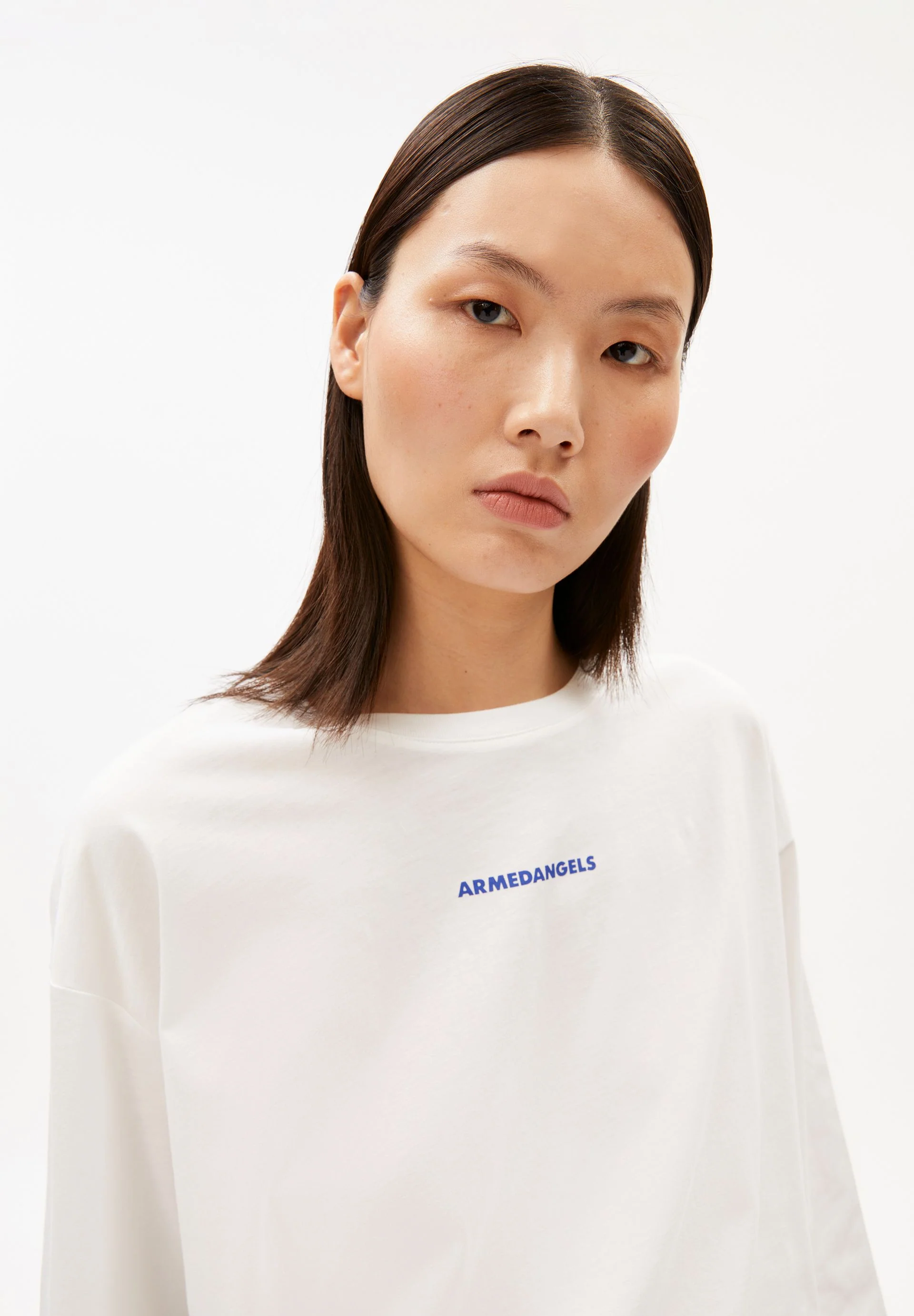 FIETAA SMILE LANGARMSHIRT | white-dynamo blue - Image 3