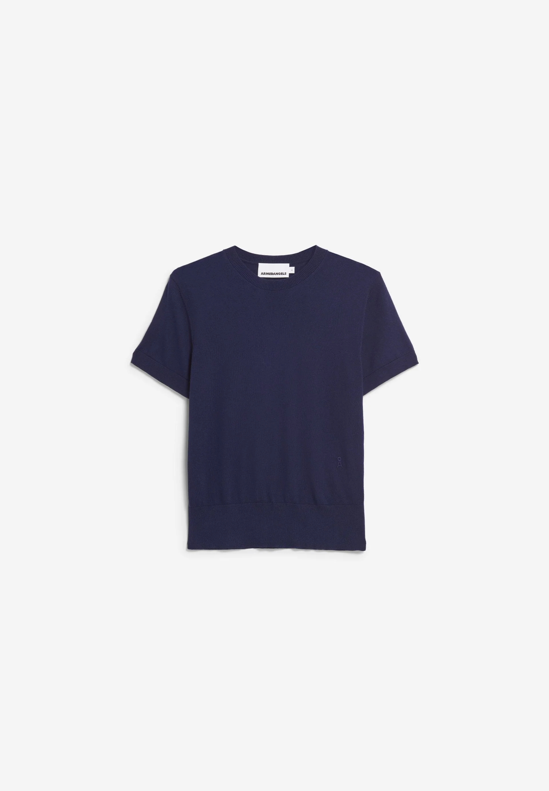 KURZÄRMLIGER STRICKPULLOVER | tinted navy - Image 5