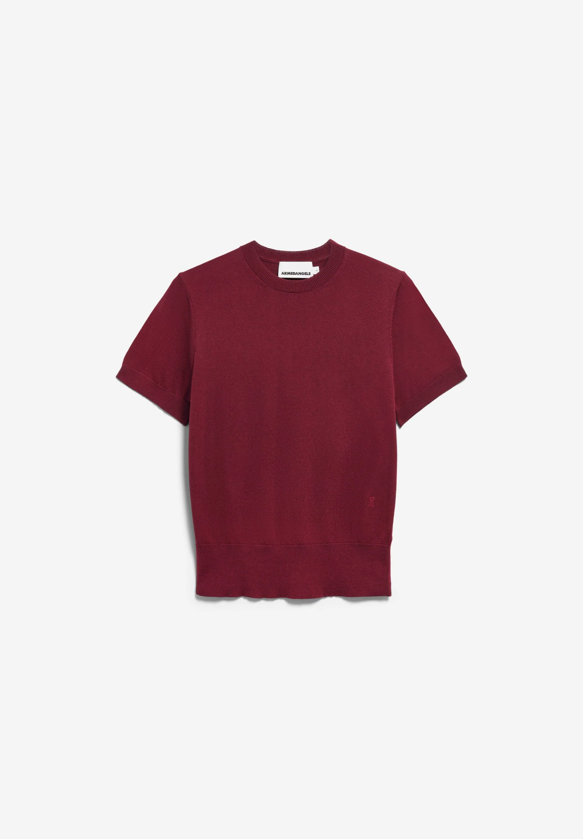 KURZÄRMLIGER STRICKPULLOVER | velvet red - Image 6