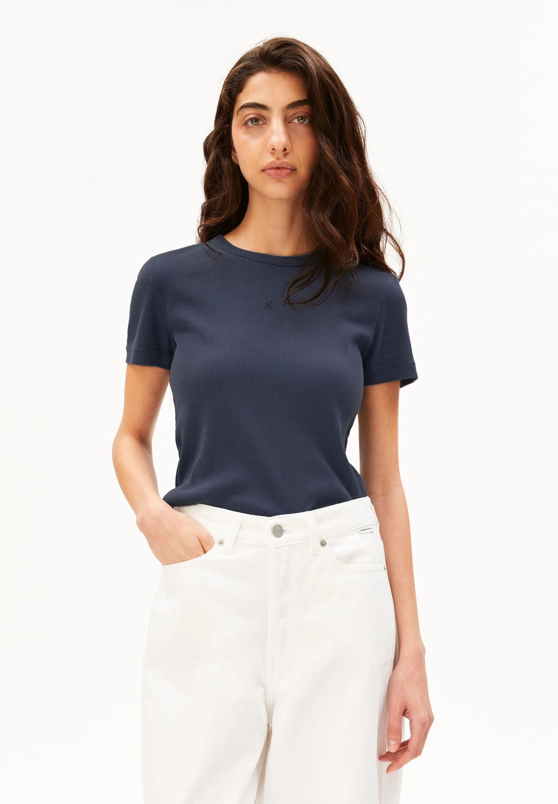 GMT DYE RIPP-T-SHIRT | tinted navy