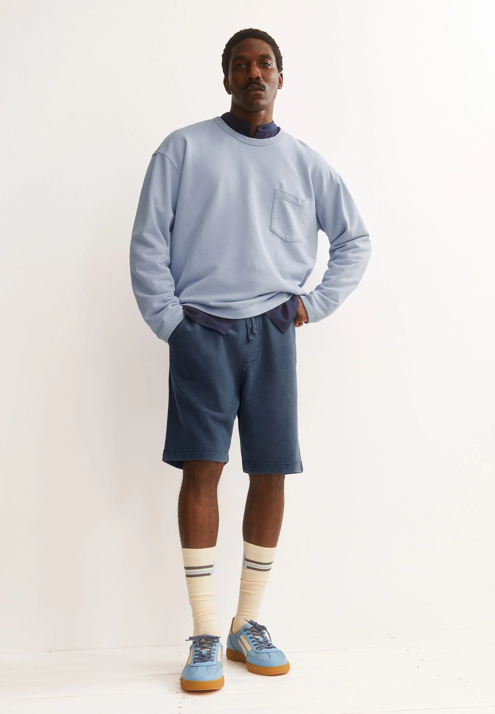 GMT DYE SHORTS | night sky washed - Image 4