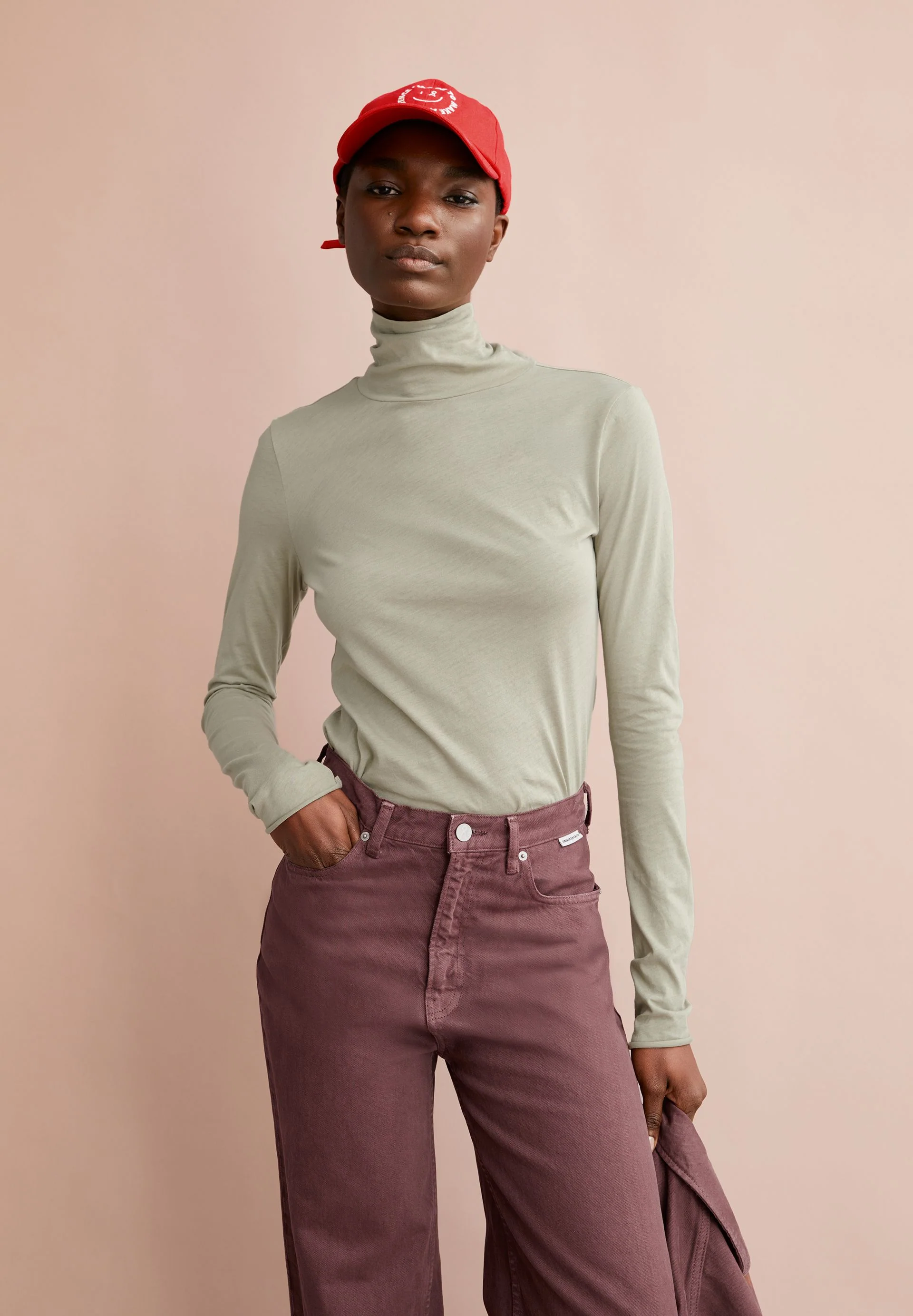 GRAZILIANAA SOFT LANGARMSHIRT | light sage - Image 4