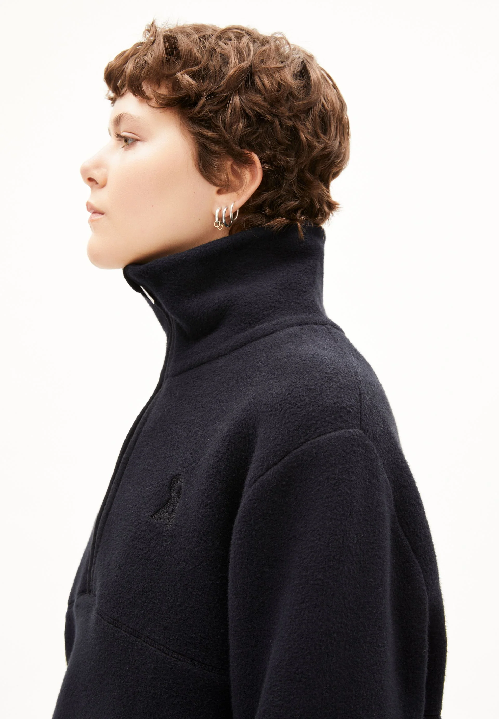 HAARLEENAA BAUMWOLL-FLEECE | black - Image 3