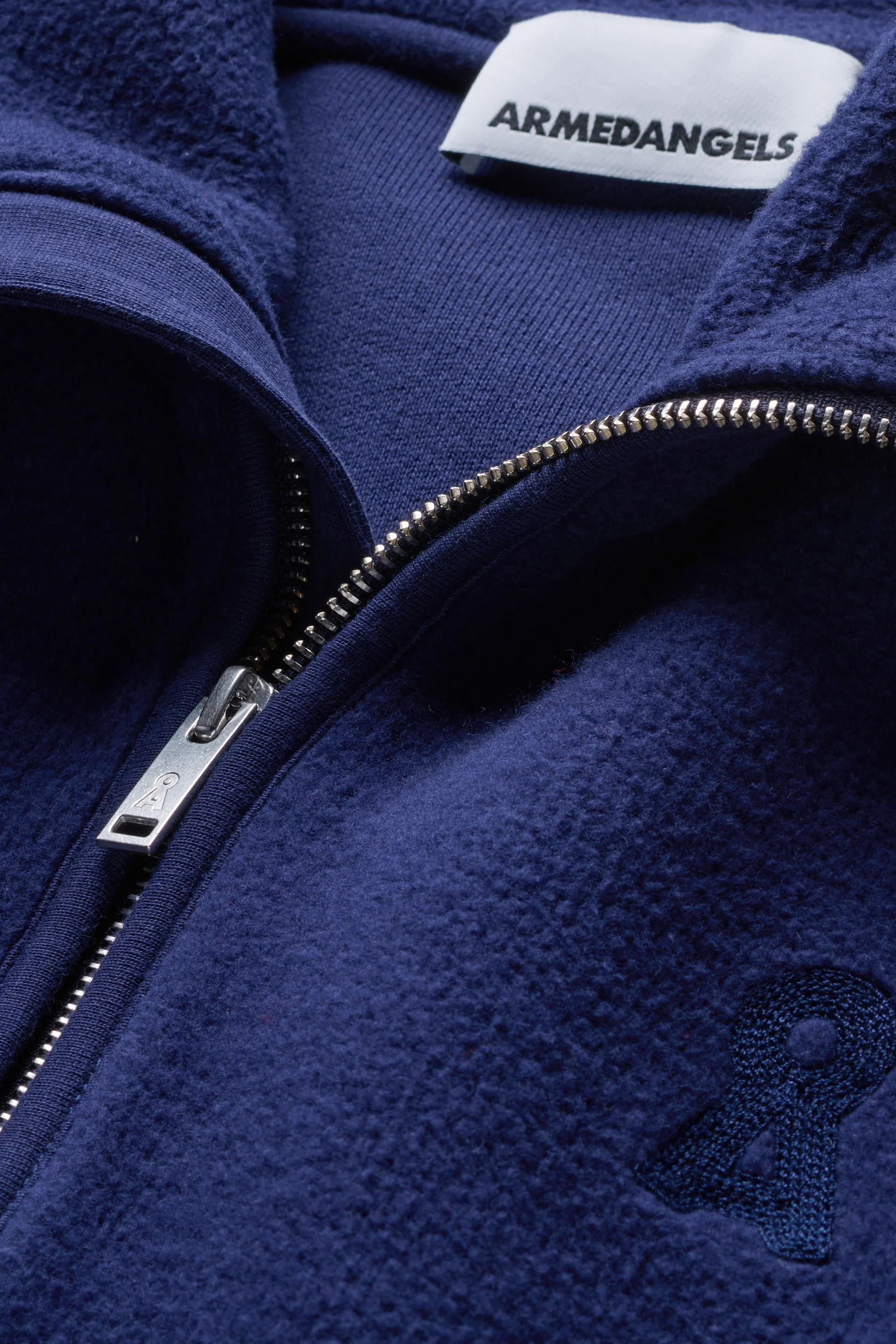 HAARLEENAA BAUMWOLL-FLEECE | tinted navy - Image 6