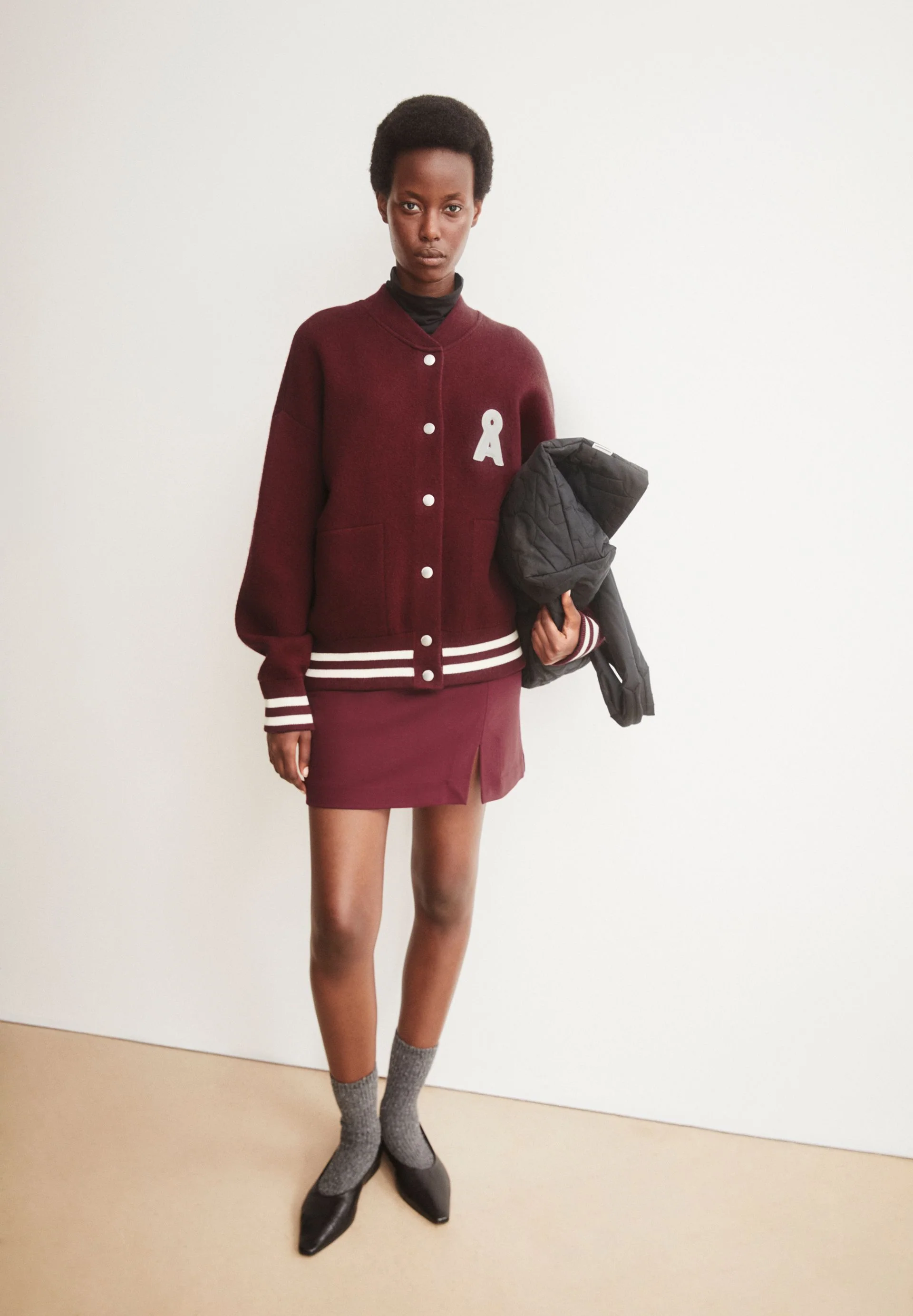 ICONIC Å BOMBERJACKE | velvet red-tinted navy - Image 4