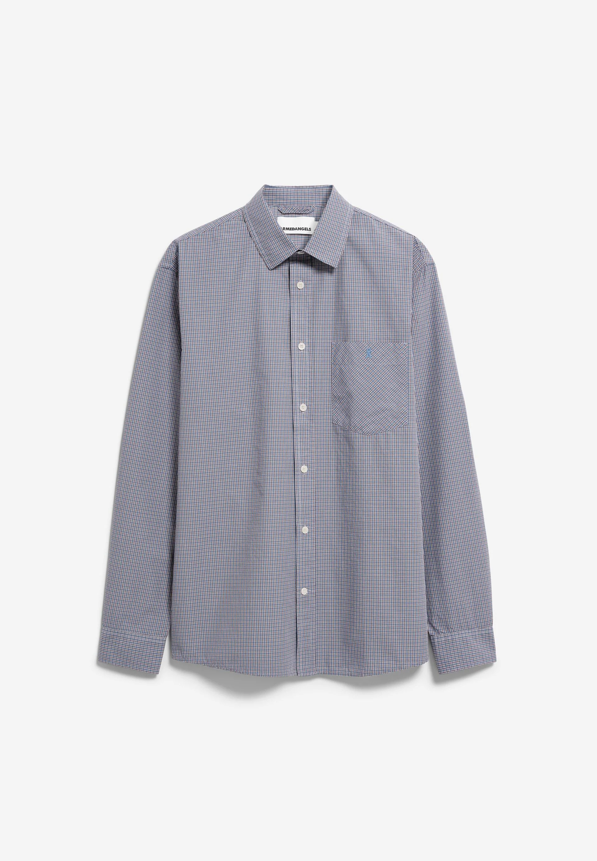 KARIERTES LANGARMHEMD | tinted navy - Image 7