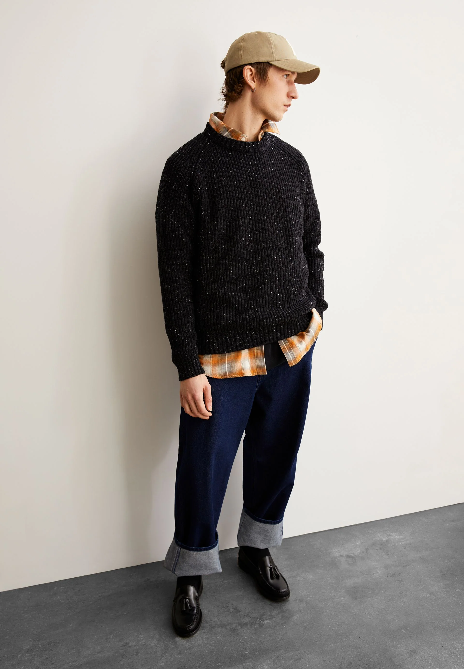 KIAANO TWEED-STRICKPULLOVER | black-oatmilk tweed - Image 4