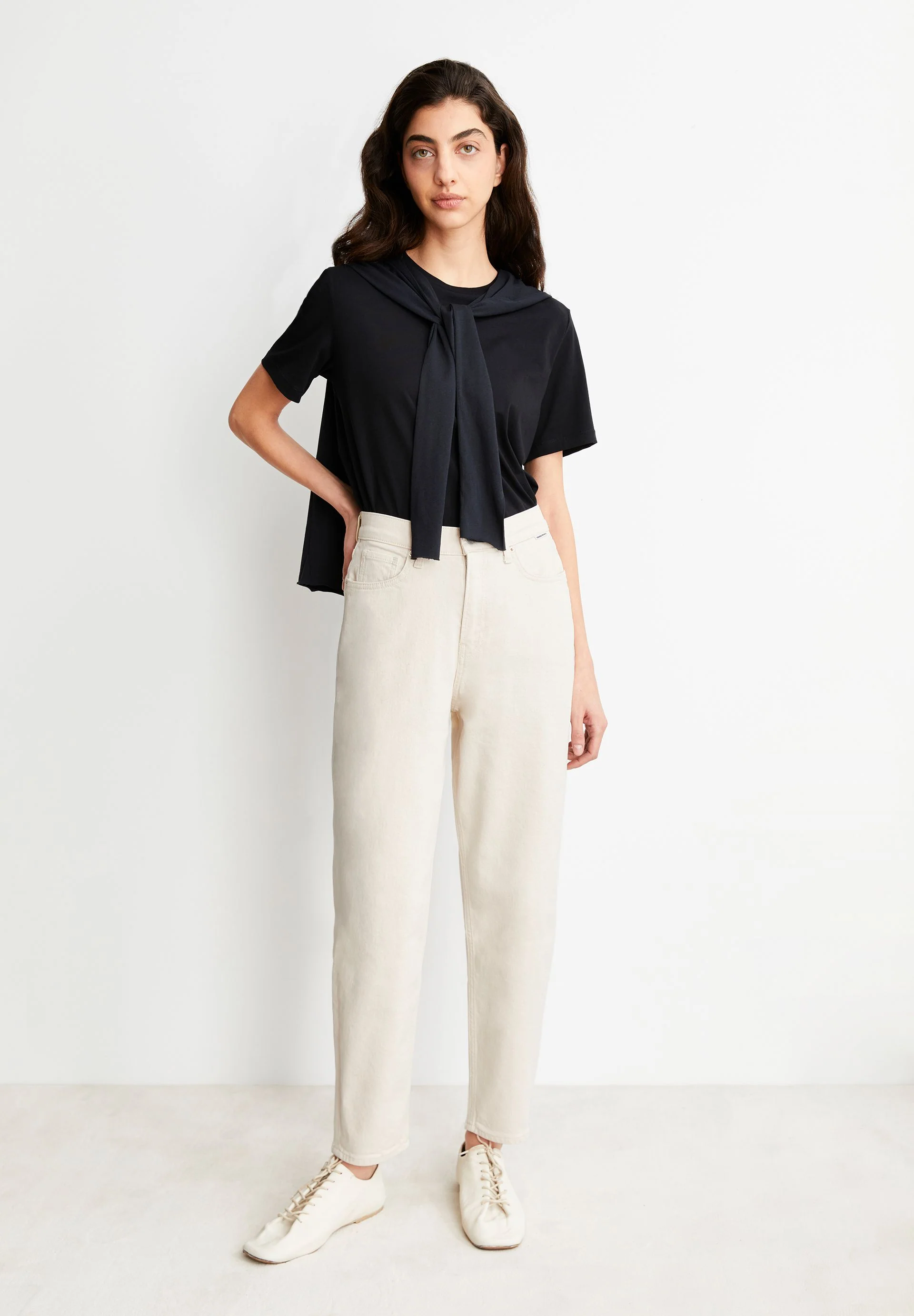 MAIRAA HIGH WAIST MOM JEANS | undyed - Image 4