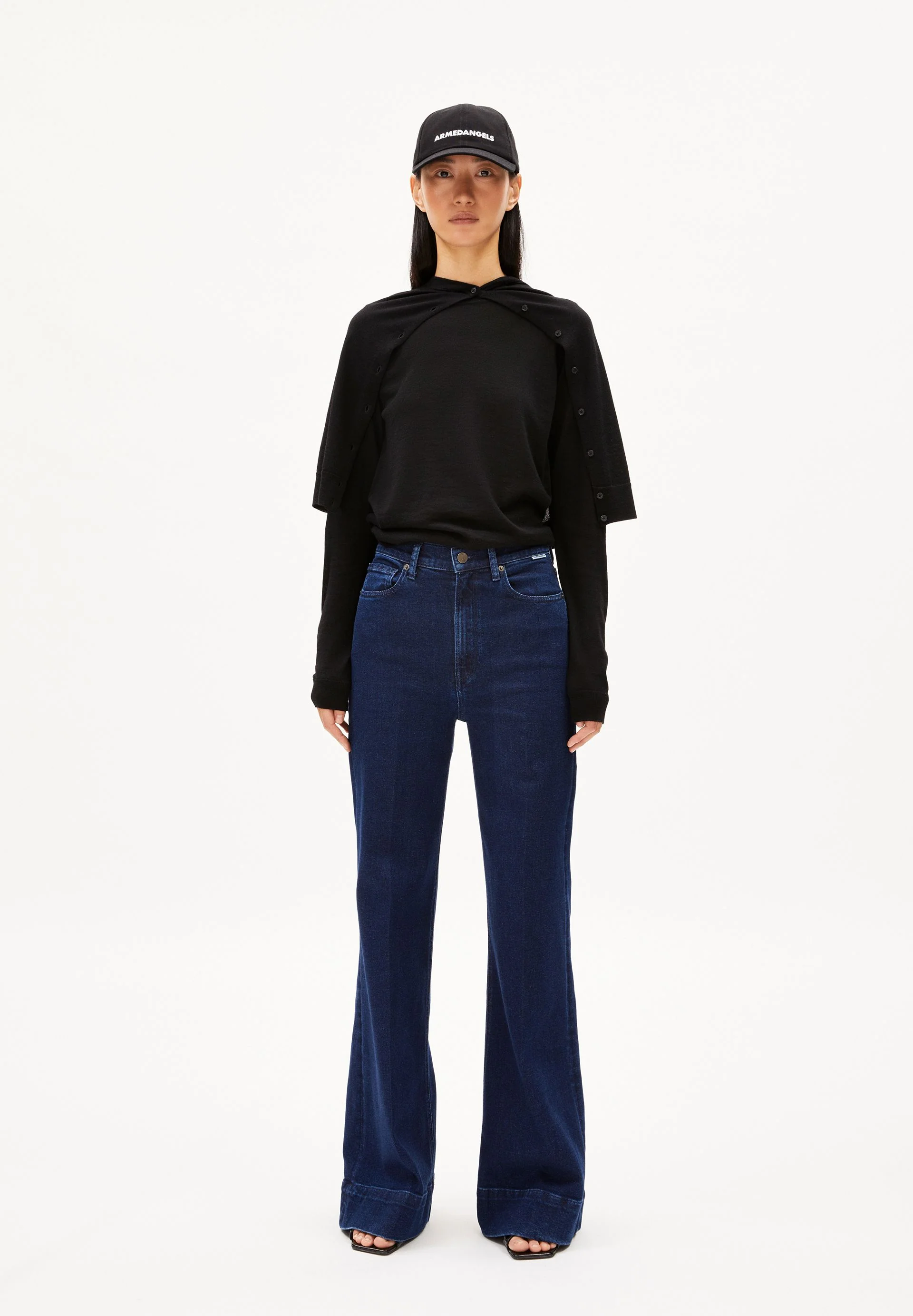 MURLIAA HIGH WAIST WIDE JEANS | polar - Image 5