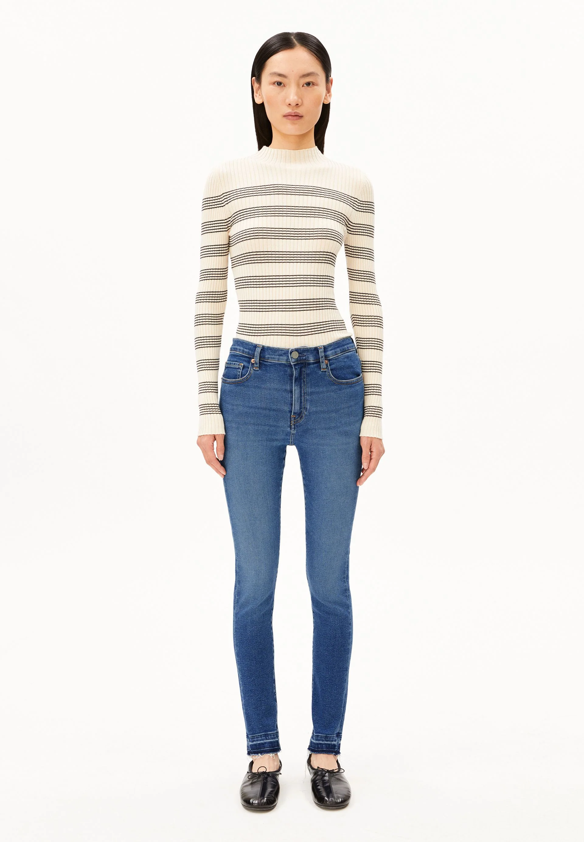 TILLAA MID WAIST SKINNY JEANS | breeze - Image 5