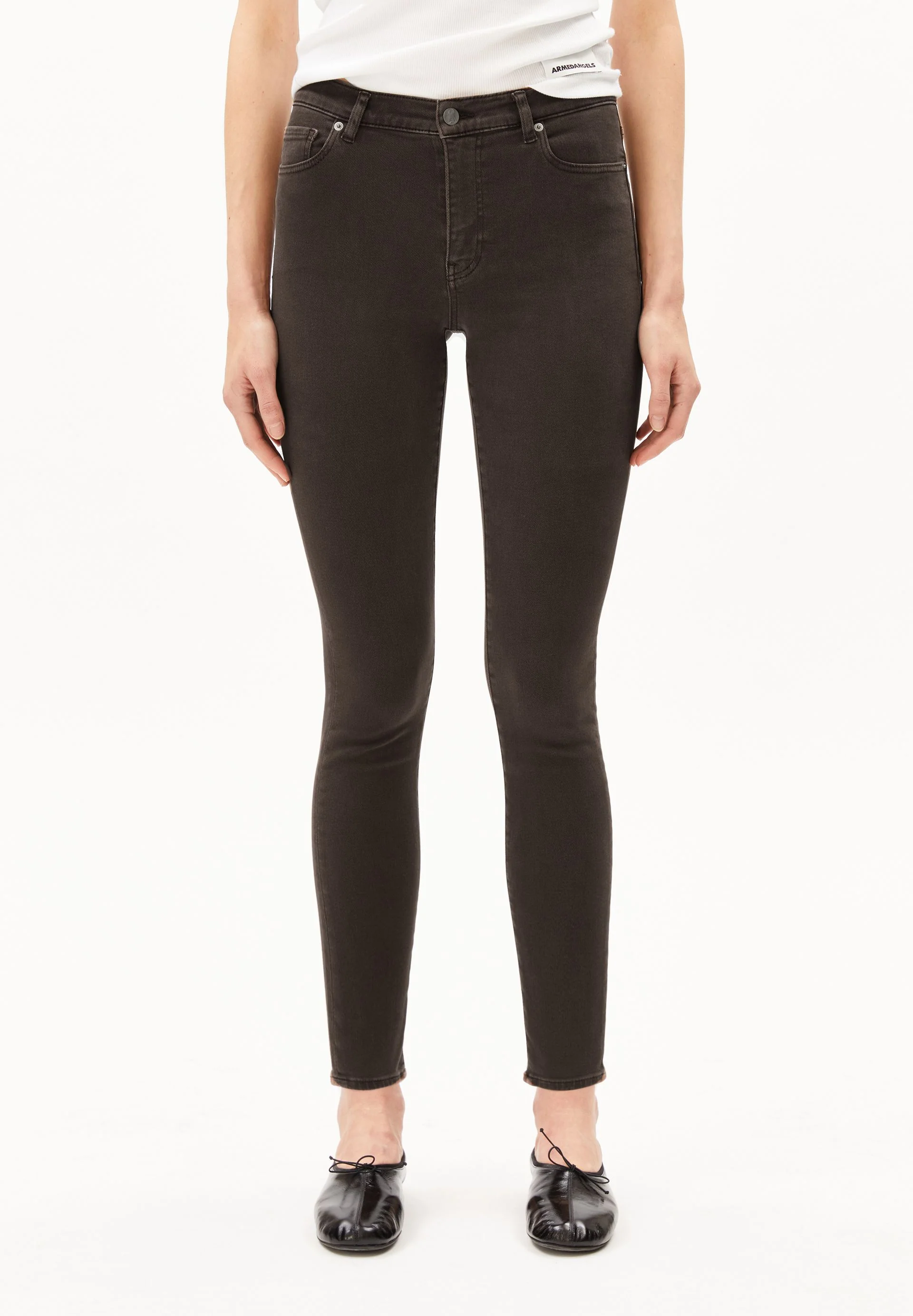 TILLAA MID WAIST SKINNY JEANS | claystone